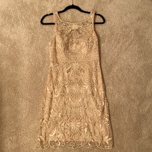 Sue Wong cream dress